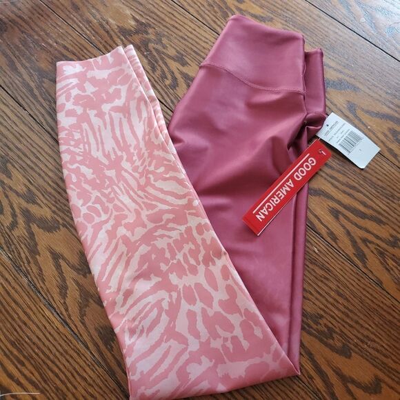 NWT Good American ombre animal print high leggings - Picture 3 of 6